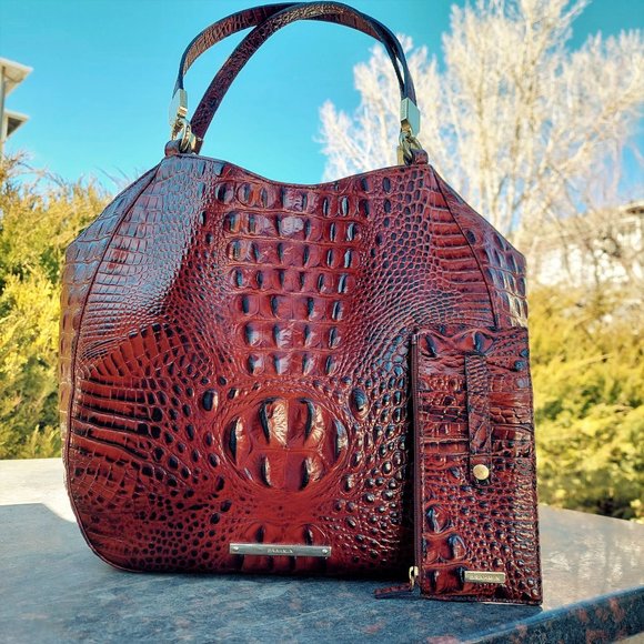 Brahmin Handbags - SOLD Brahmin Marianna Pecan Melbourne & Credit Card Wallet Set